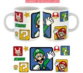Taza Personalizada Luigi pon tu nombre en ella ideal para regalo Orca