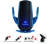 VIKEFON 15W Car Magnetic Wireless Charger Automatic Car Mount Phone Holder For iPhone Samsung Infrared Induction Fast Charging