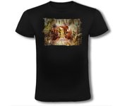 MERCHANDMANIA CAMISETA NEGRA la leyenda del heroe verde saga videojuego diosa princesa espada moda verano tshirt