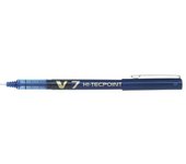 Pilot boligrafo de tinta liquida v7 hi-tecpoint rollerball - punta fina de aguja 0.7mm - trazo 0.5mm - color azul (12 uds)