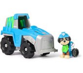 SPIN MASTER - Paw Patrol Patrulla Canina - Coche Dino Rescue + Figura Rex Coche de 15 cm con 1 Figura Rex - 6063452 - Juguetes Niños 3 Años +