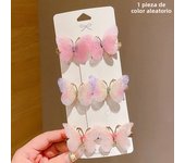 Random Colorful Butterfly Hairpins Girl Hair Clips Barrettes Women Sweet Hair Ornament Rainbow Headwear Fashion Hair Accessories