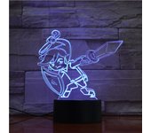 Zelda Night Lights 3D Anime Figure Lamp Link Breath of the Wild Lighting Legends Cute Action Figure Gift Toys for Children