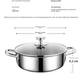 410 stainless steel honeycomb non-stick pot soup pot wok with lid household kitchen hot pot induction cooker gas stove universal