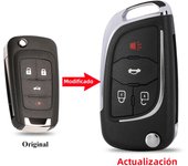 2/3/45B Modified Flip Remote Car Key Shell For Chevrolet Cruze Epica Lova Camaro Fit Buick Opel Vauxhall Insignia Astra Fob Case