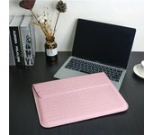 Laptop Sleeve for MacBook Pro 14 M4 Max 2024 PU Cover Crocodile Pattern Leather for MacBook Air 13 13.6 inch Air15 M3 2023 Case