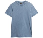 Camiseta de Manga Corta Crew Neck Slub, Marca Superdry, Color Azul Grisáceo, Variedad de talla, Para Hombre