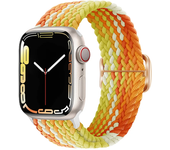 Braided Loop For Apple watch Strap 44mm 40mm 45mm 41mm 42mm 38mm 49mm Elastic Solo bracelet iWatch series 7 se 4 6 Ultra 8 Band