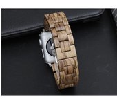 Wooden strap for Apple watch band 44mm 40mm iWatch band 42mm 38mm Metal Butterfly clasp bracelet Apple watch series 6 5 4 3 se
