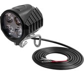 36V 48V 60V E-Bike Horn Light Electric Bicycle 4 LED Headlight  2 in 1 Horn and Light Switch for Electric Scooter Flashlight