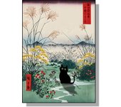 Famous Paintings Mona Lisa Starry Night With Funny Black Cat Poster Canvas Painting Sunflower Reproduction Wall Art Home Decor