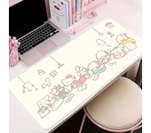Sanrio Family Anime Mouse Pad Kuromi My Melody Cinnamoroll Hello Kitty Kawaii Large Mousepad Pink Office Table Mat Gaming Carpet