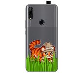 Tumundosmartphone Funda Gel Transparente para Huawei P Smart Z diseño Tigre Dibujos
