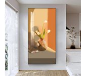 Vintage Flowers Canvas Prints Painting Nordic Wall Art Chic White Yellow Flower Sunflower Posters Decor Living Room Decoration