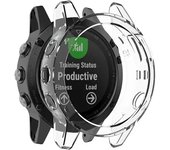 For Garmin Fenix 6S  6X 6 Pro Smart Watch Protective Frame Soft Crystal Clear TPU Case Cover For Fenix 7S  7 7X
