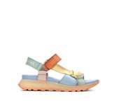 HISPANITAS  SANDALIA PIEL VERDE CORAL