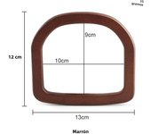 2PCS Rectangular Square Bag Handle Replacement Crossbody Bag Shoulder Bag Beach Bag Wooden DIY Handle Wallet Accessories
