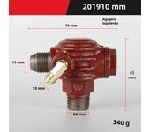 3 Port Copper Male Thread Check Valve Connector For Air Compressor For Tube Connecting Air Pressure Tank Compressor Piston Pump