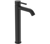 IDEAL STANDARD BD137XG CERALINE Grifo Monomando Lavabo Caño Alto con Válvula Clic Clac Negro Seda