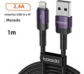 Toocki USB Cable For iPhone 14 13 12 Pro Max X XS XR 8 7 Plus iPad Fast Charging Charger Aluminum iP Cable For iPhone Data Cord