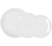 Bidasoa Vajilla Porcelana Blanca 18 Piezas Coupe 6 Personas