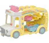 Autobús arcoiris divertidos para prescolares Sylvanian Families Epoch 5744