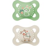 MAM CHUPETE ORIGINAL PURE 2-6 MESES LATEX NEUTRO (2 UNIDADES)