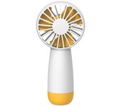 Mini ventilador de mano recargable USB (amarillo)