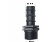 1PC 1/2 3/4 Female Male Thread To 1/2 3/4 1 Inch Garden Hose Barb Connector 16mm 20mm 25mm Plastic Irrigation Pipe Fitting