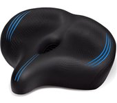 Sillín de bicicleta de gran tamaño para hombres y mujeres - Cómodo, extra ancho, suave y ergonómico - Asiento de repuesto universal para bicicleta de ciudad, bicicleta estática, bicicleta de turismo