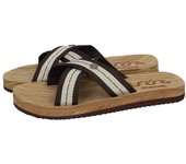 Sandalias marca JOMA para hombre en color marrón. Chanclas de verano para hombres en color marrón, chanclas para playa y piscina, tiras cruzadas y piso antideslizante