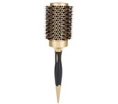 Anion Portable Anti estática Ronda Peine Salon Styling Brush Oro y Negro (53mm)