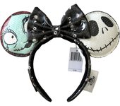 Disney Small World Mickey Mouse Headband Disneyland Minnie Ears HELLO/GOOD BYE Sequins Headwear Children Girl Toys Decoration