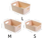 5pcs/home miscellaneous storage box desktop plastic box cosmetics organizer kitchen storage box snack storage basket