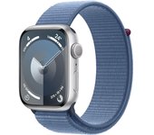 Apple Watch Series 9 GPS 45mm Caja de aluminio plata con Correa deportiva loop azul invierno