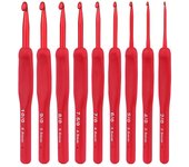9Pcs/Set 2.0-6.0mm Crochet Kit For Beginners Soft Touch Aluminum Crochet Needle Exquisite Knitting Crochet Supplies