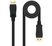 Nanocable cable displayport 1.4 dp/m-dp/m - longitud 2m - soporta resoluciones de video de hasta 8k - color negro