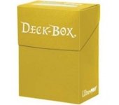Caja de mazo para cartas solid ultra pro amarilla 85 cartas