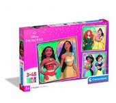 PUZZLE PRINCESAS 3 X 48 PIEZAS CLEMENTONI
