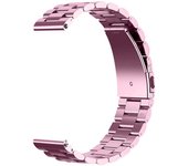 Ociodual Correa Metálica para Reloj de Liberación Rápida, Pulsera Reloj de Acero Inoxidable de Color Rosa, Medida: 18mm, para Garmin,Huawei watch,Seiko,Fossil