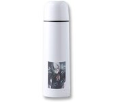 MERCHANDMANIA TERMO 500ML personaje videojuego chica mujer siniestra rpg cierre seguridad acero inoxidable