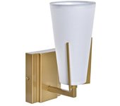 Lámpara de Pared DKD Home Decor 25W Dorado Metal Poliéster Blanco 220 V (12 x 14 x 25 cm)