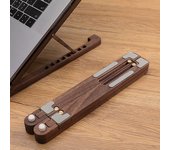 Portátil de madera soporte plegable 8 niveles altura ajustable portátil ordenador portátil soporte para MacBook Air pro 11-17