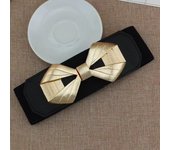 Ladies Fashion Black Wide Belt Decorative Elastic Girdle Heavy Duty Belts