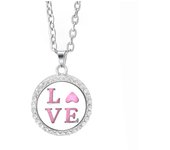 New Metal Zircon Aroma Perfume Diffuser Locket Pendant Stainless Steel Magnetic Necklace Essential Oil Aromatherapy Box Jewelry