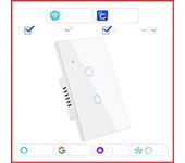 Cozylife Smart Switch US Brazil WiFi Neutral Wire/No Neutral Wire Touch Light Switch Works With Alexa Google Home 1/2/3 Gang