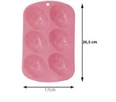 Easter Egg Shape Chocolate Silicone Mold 6 Cavity Cake Mould Dinosaur Egg Baking Mould Pastry Fondant Molds Soap Mold