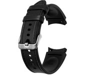 Silicone+Leather Strap For Samsung Galaxy Watch 6 5 Pro 40mm 44mm Band Watch6 4 Classic 47 43mm 46mm Replacement Correa Bracelet
