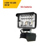 3/4/5/8Inch Led Light Portable Work Spotlights Cordless Outdoor Fishing Handheld Emergency Tool Light Fit Dewalt 18V Battery