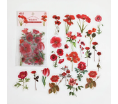 Natural plant collection Green Leaf Decorative PVC Stickers Scrapbooking Label Diary Stationery Album Phone Cup Journal Planner